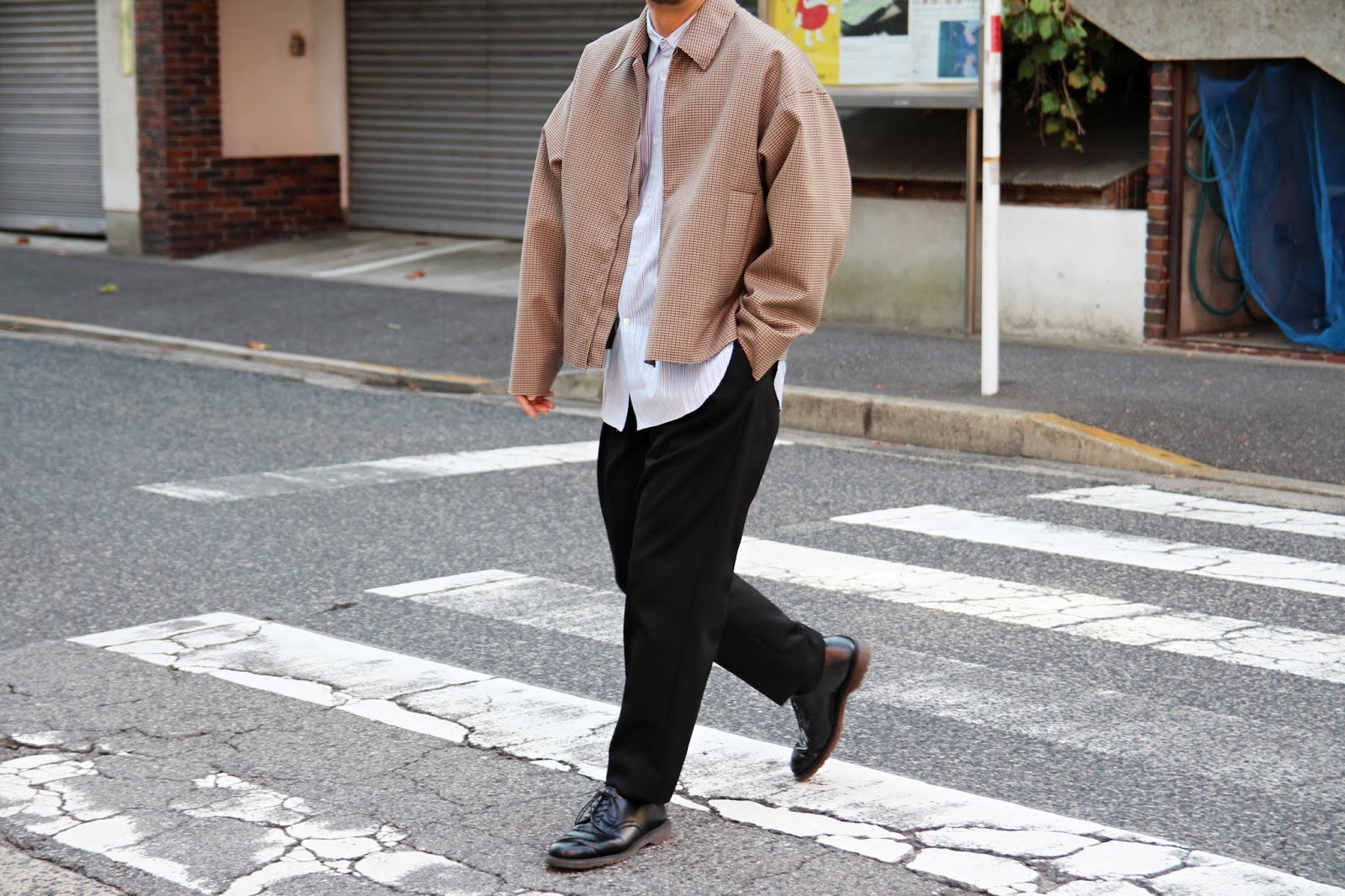 YOKE / ヨーク「FIVE COLORS PLAID WOOL CUT-OFF DRIZZLER JACKET #2 ...