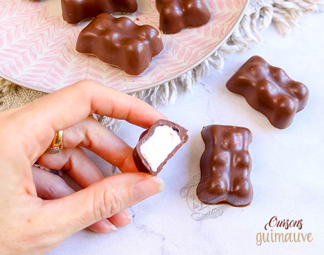 Les oursons guimauve au chocolat