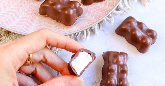 L'ourson guimauve enrobé chocolat : un goût d'enfance - Maison