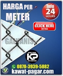 harga kawat pagar harmonika galvanis permeter 