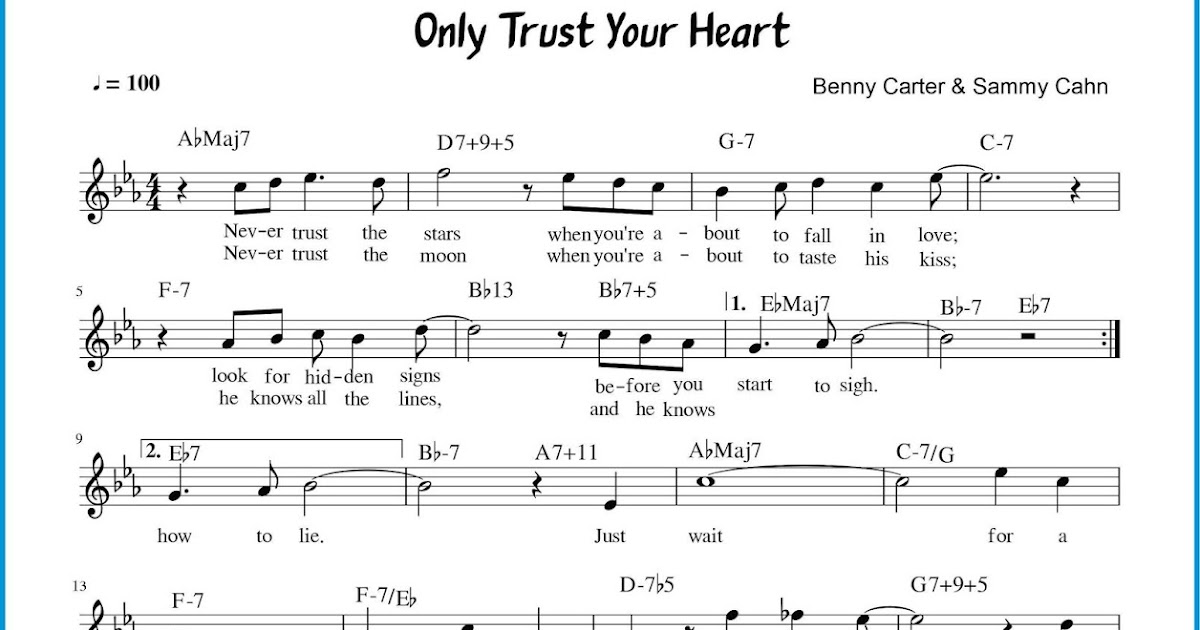 Chord Lagu Only Trust Your Heart SEPUTAR MUSIK Chord Lagu Only Trust Your Heart SEPUTAR MUSIK