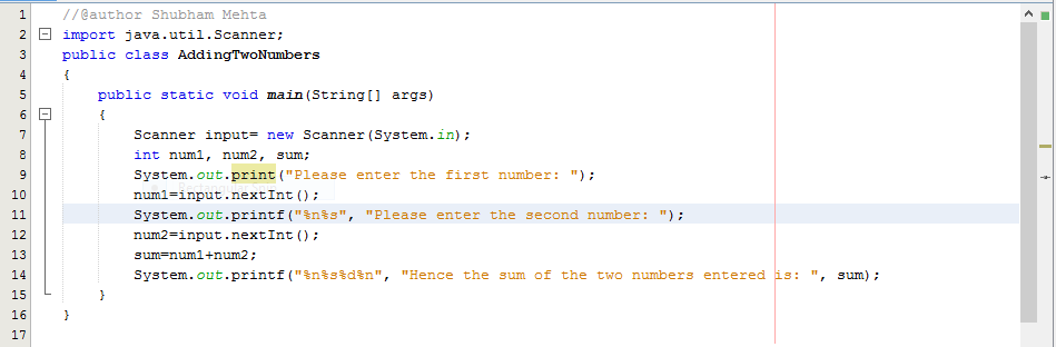 JAVA Fundamentals | Part 4 | Accepting User Input, Finding Sum of Two ...