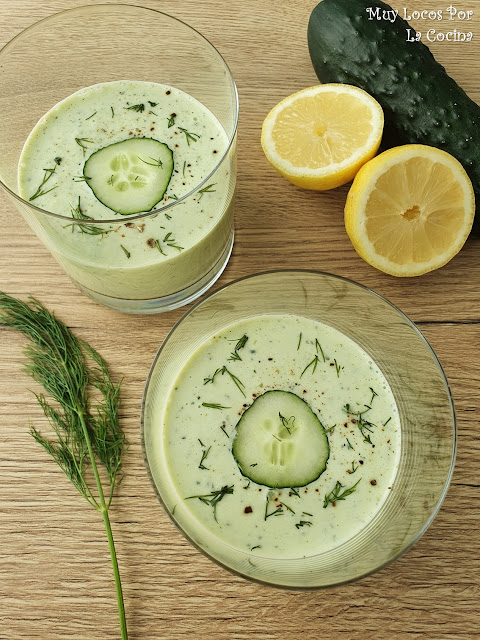 Sopa Fría de Pepino, Yogur Griego y Eneldo