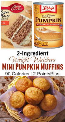2-Ingredient Spice Cake Mix Mini Muffins Recipe