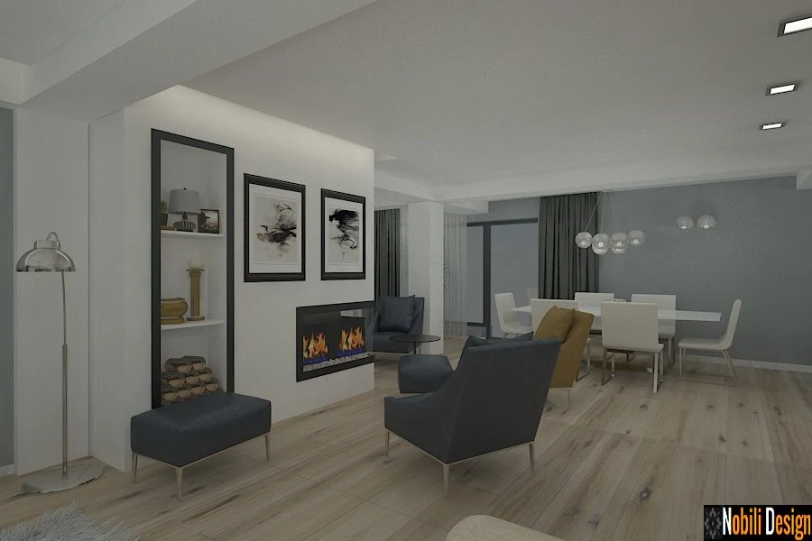 Design interior living modern casa Constanta - Design interior case moderne