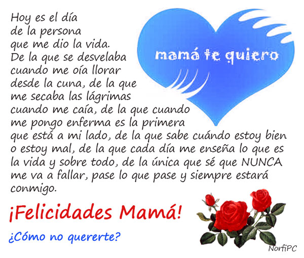 Imágenes Con Frases Y Poemas De Amor Un Reconocimiento A Mamá En El