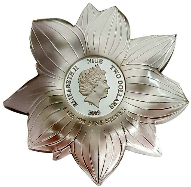 coins and more 1353)"World Enchanting Flowers Coin Series", Niue