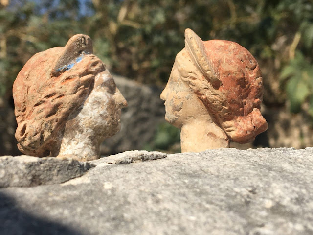Figurines found at ancient Myra in southern Turkey