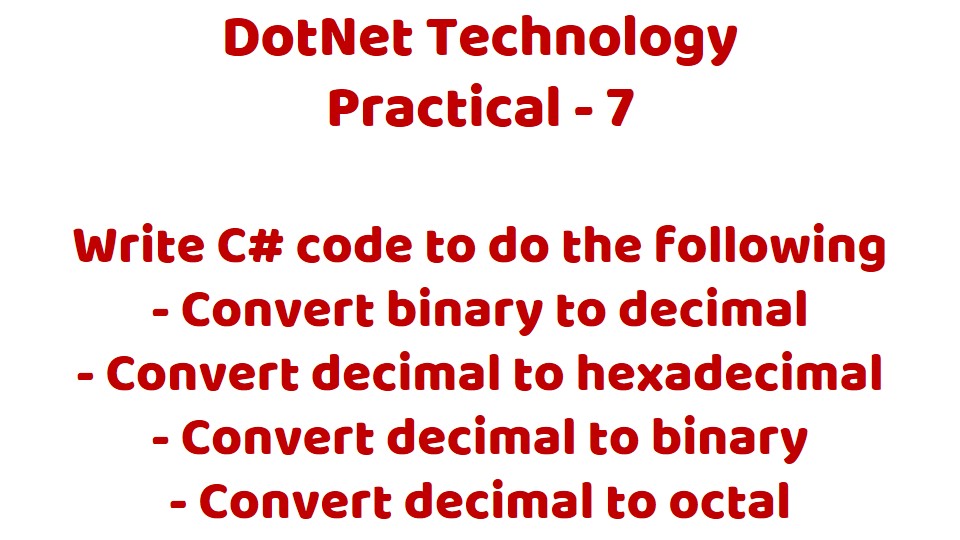 Write C code to 1.Convert binary to decimal 2.Convert decimal to