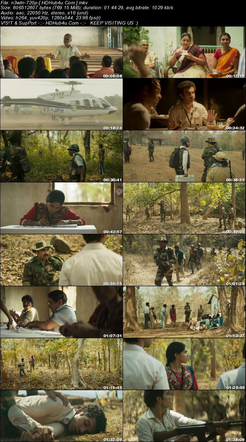 Newton 2017 Hindi Movie 480p HDRip 290mb Download