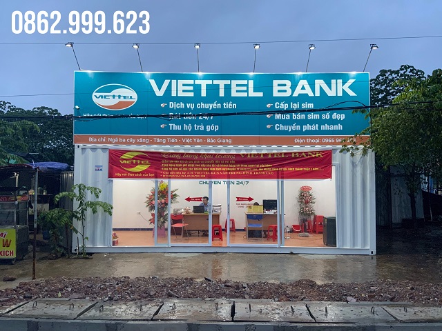 Container phòng giao dịch Viettel Bank, Việt Yên, Bắc Giang