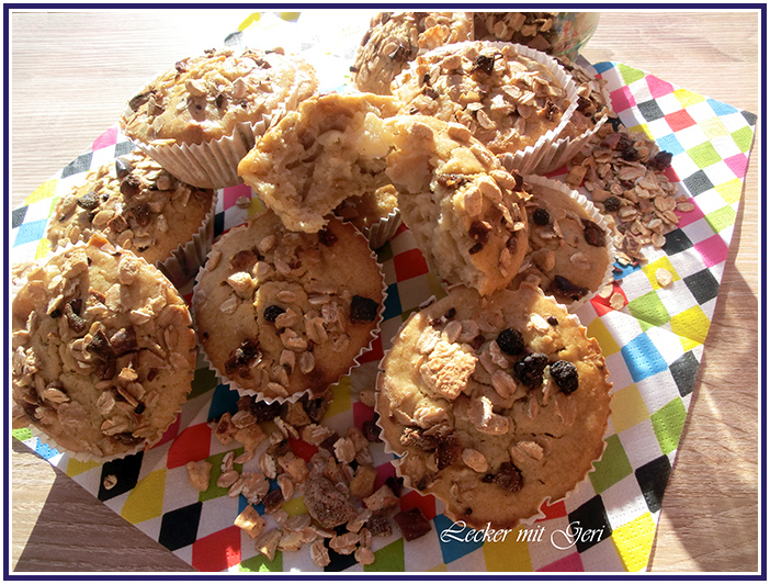 Lecker mit Geri: Müsli-Birnen-Muffins - Мъфини с круши и мюсли