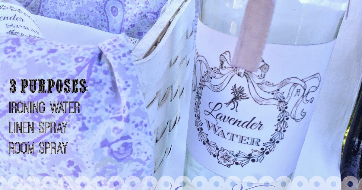 Strangers & Pilgrims on Earth Make Your Own Lavender Water Room