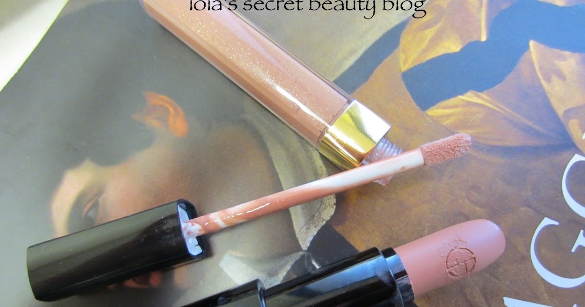 lola's secret beauty blog: Rouge D'Armani #103 + Chanel Sweet Beige  Glossimer= Nude Lip Heaven! Review & Swatches