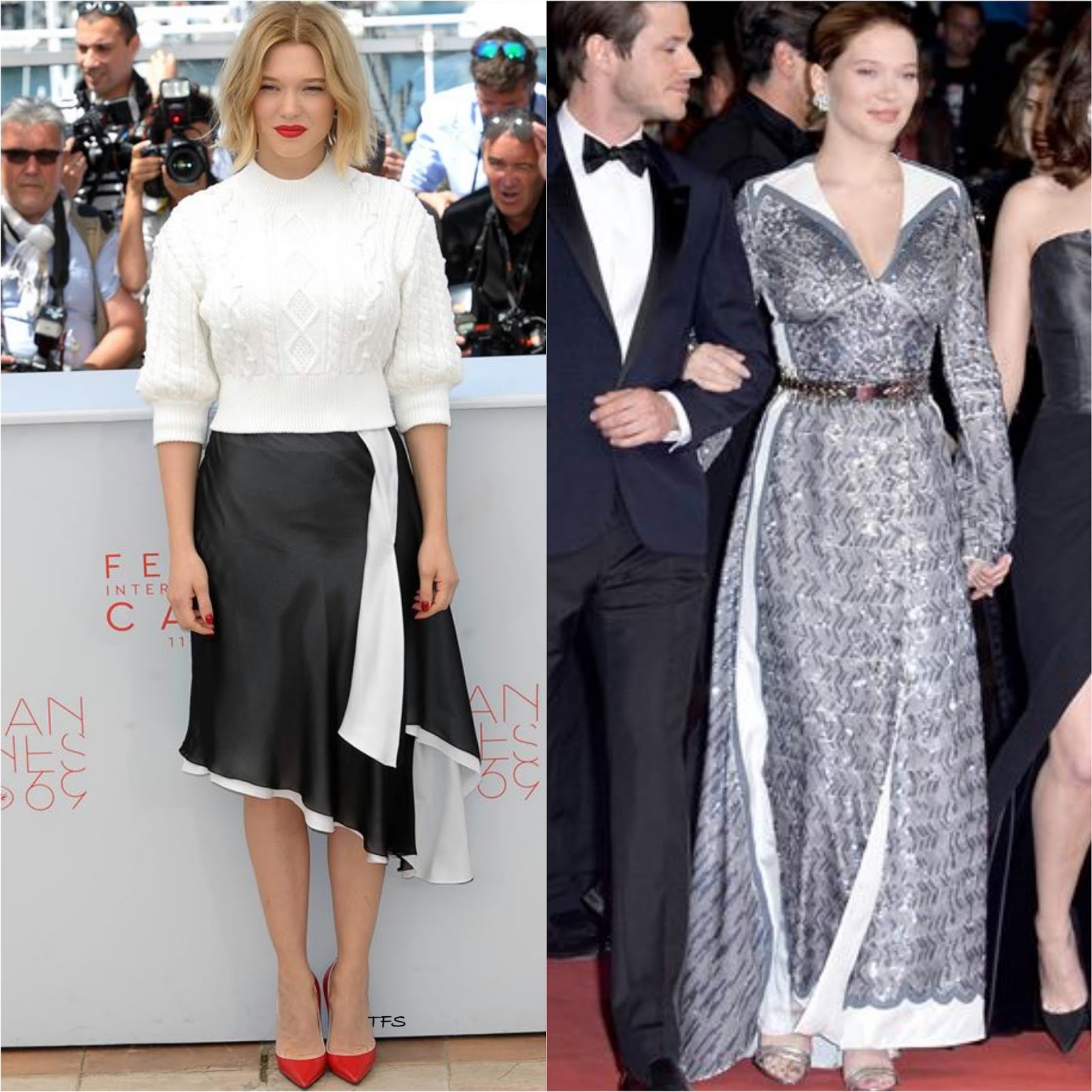 Lea Seydoux in Louis Vuitton at the It's Only The End of The World 69th  Cannes Film Festival Photocall & Premiere