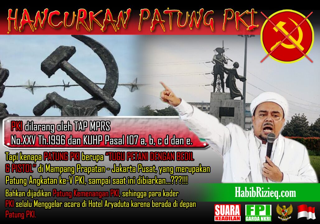 Habibrizieq Com Website Imam Besar Fpi Hancurkan Patung Pki