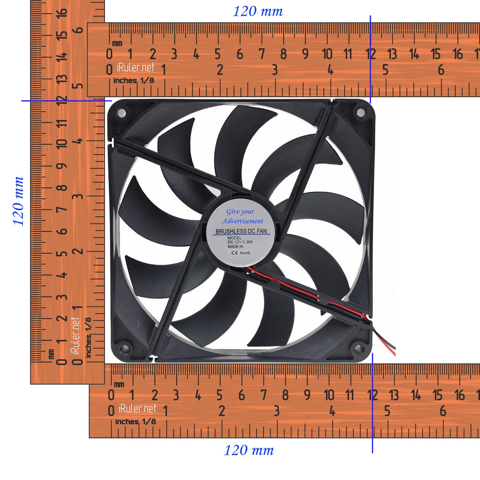 standard pc fan sizes in inches