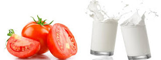 mặt nạ từ sữa tươi và cà chua 