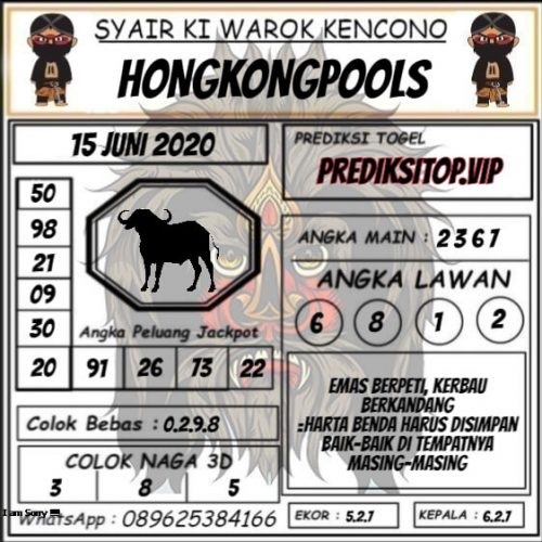 Syair Hongkong 15 Juni 2020 Markas Syair