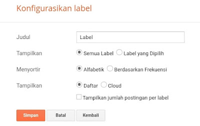 Cara membuat label keren di blogger Cara membuat label cloud keren di blogger