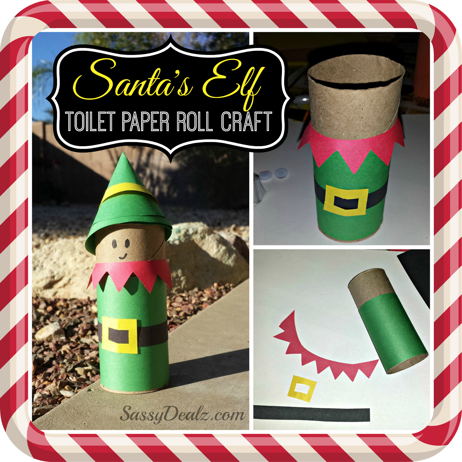 Santa's Elf Toilet Paper Roll Craft For Kids - Crafty Morning