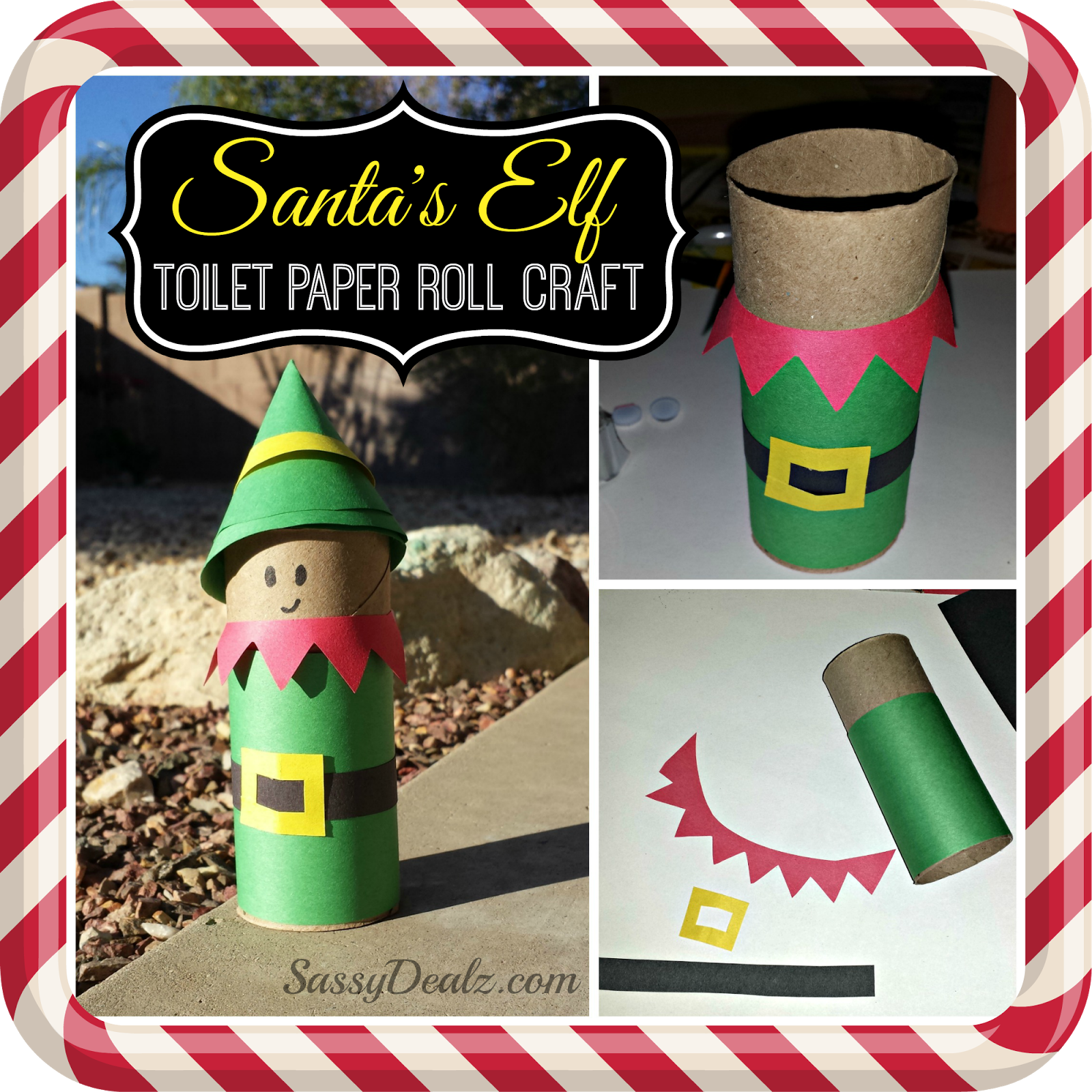 Santa's Elf Toilet Paper Roll Craft For Kids