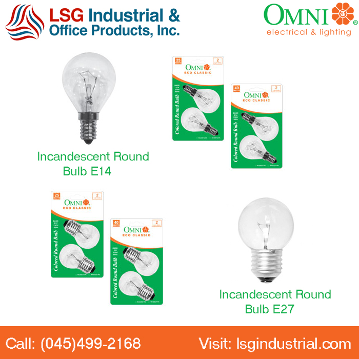 LSG Industrial & Office Products Inc Benefits of using Incandescent
