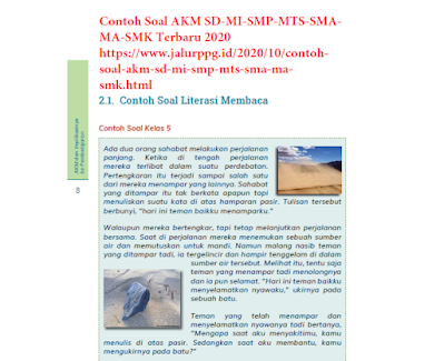 Contoh Soal Akm Sd Mi Smp Mts Sma Ma Smk Terbaru 2020