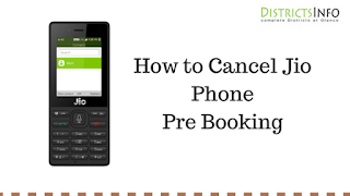 How to Cancel Jio Phone Pre Booking