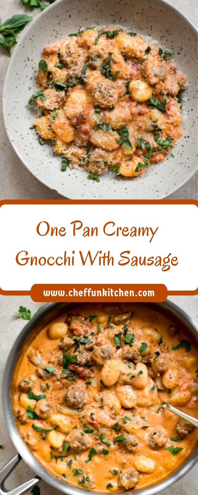 One Pan Creamy Gnocchi With Sausage One Pan Creamy Gnocchi With Sausage
