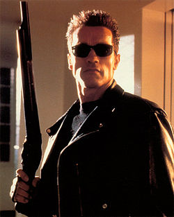 Arnold Schwarzenegger as T800 in Terminator 2 Judgment Day Arnold Schwarzenegger T800 Terminator T-101 Model Terminator 2 Judgment Day