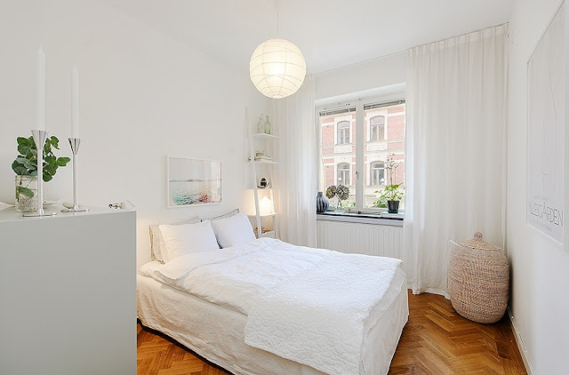 Kitnet ou quitinete decoração minimalista 35 m². Blog Achados de Decoração