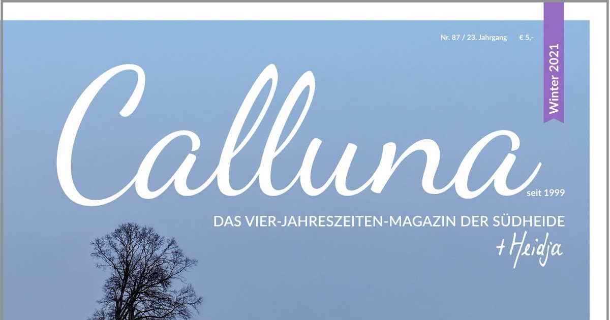 CallunaMagazin Zu Weihnachten ein CallunaAbo verschenken
