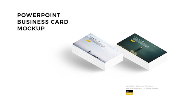 Free PowerPoint Layout Mockup with Business card Style 2 Free PowerPoint Layout Mockup with Business card Style 2