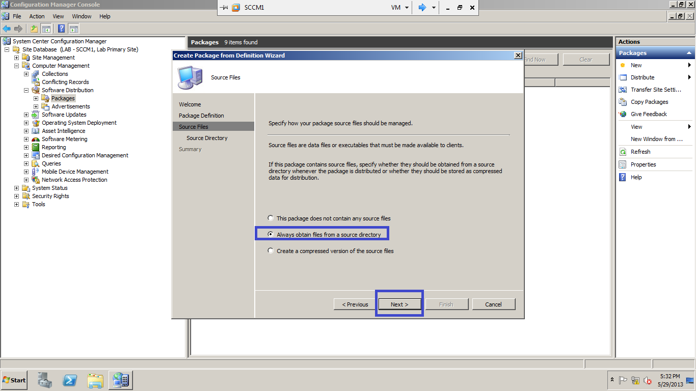 Client Center Windows Sccm client