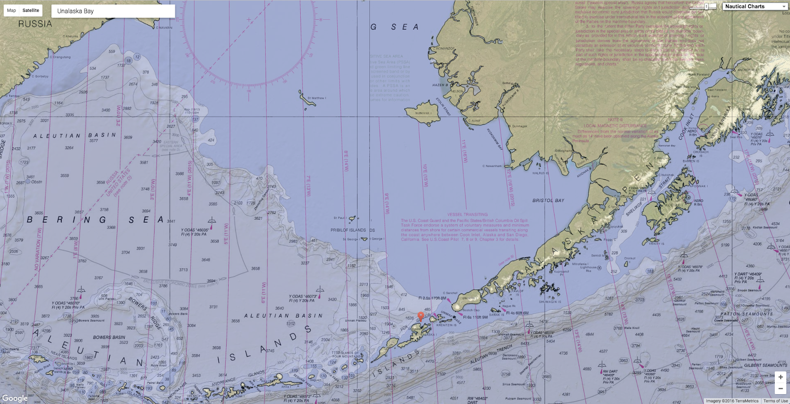 GeoGarage blog NOAA updates Unalaska Bay charts in first mapping since
