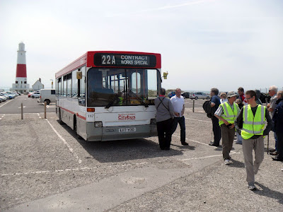 Our bus to take us back from Portland Bill.