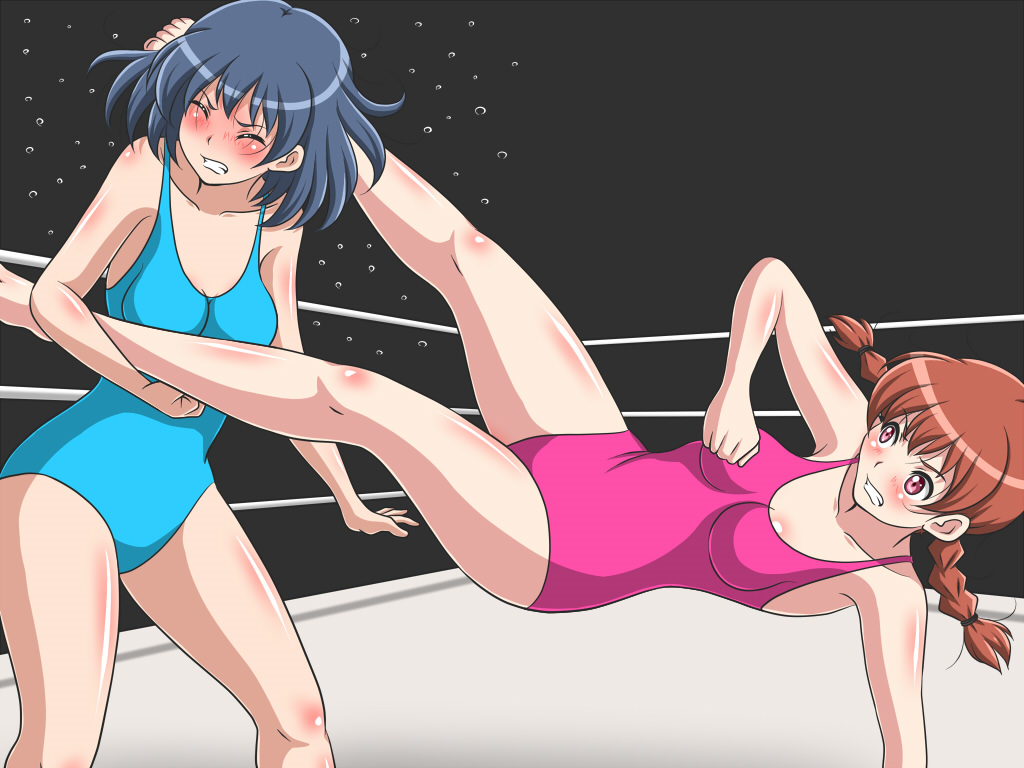 Wrestling: Pink vs Blue Redux: Yui vs Nao.