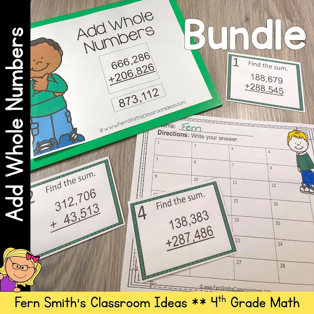 Click Here to Download This 4th Grade Go Math 1.6 Add Whole Numbers Bundle For Your Classroom Today!