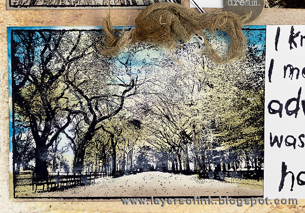 Layers of ink - Darkroom Door Photo Stamp Layout by Anna-Karin
