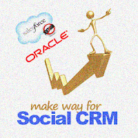 Social CRM push inside the enterprise with Oracle and SalesForce