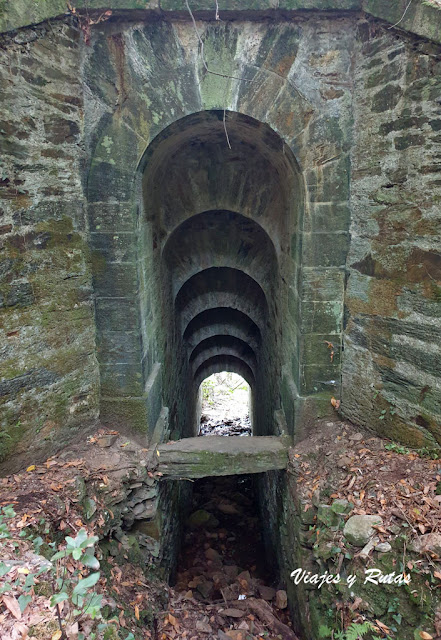 Desagüe de la vía verde del ferrocarril, Asturias