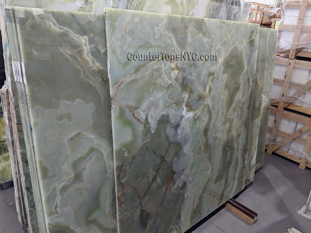 Green Onyx Marble Slabs NYC