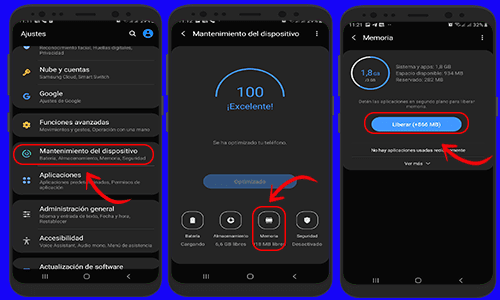 borrar memoria para liberar espacio en movil