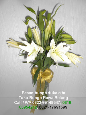 bunga duka cita di tangerang