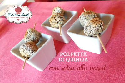 polpette di quinoa con salsa allo yogurt