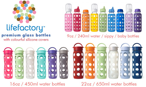 lifefactory glass water bottle