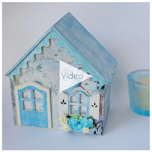 Tutorial Hucha en Decoupage
