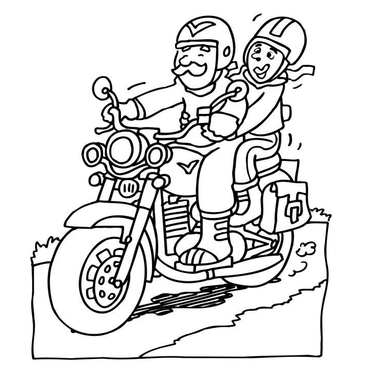 Desenhos para colorir, desenhar e pintar : Desenhos de motos para pintar e  colorir