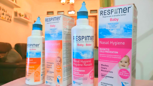 Respimer Baby Decongestant dan Baby Nasal Hygiene Spray Flu